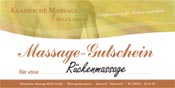 Massagegutschein